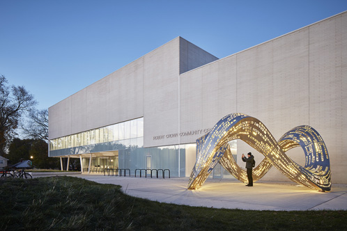 Robert Crown Community Center building entrance.